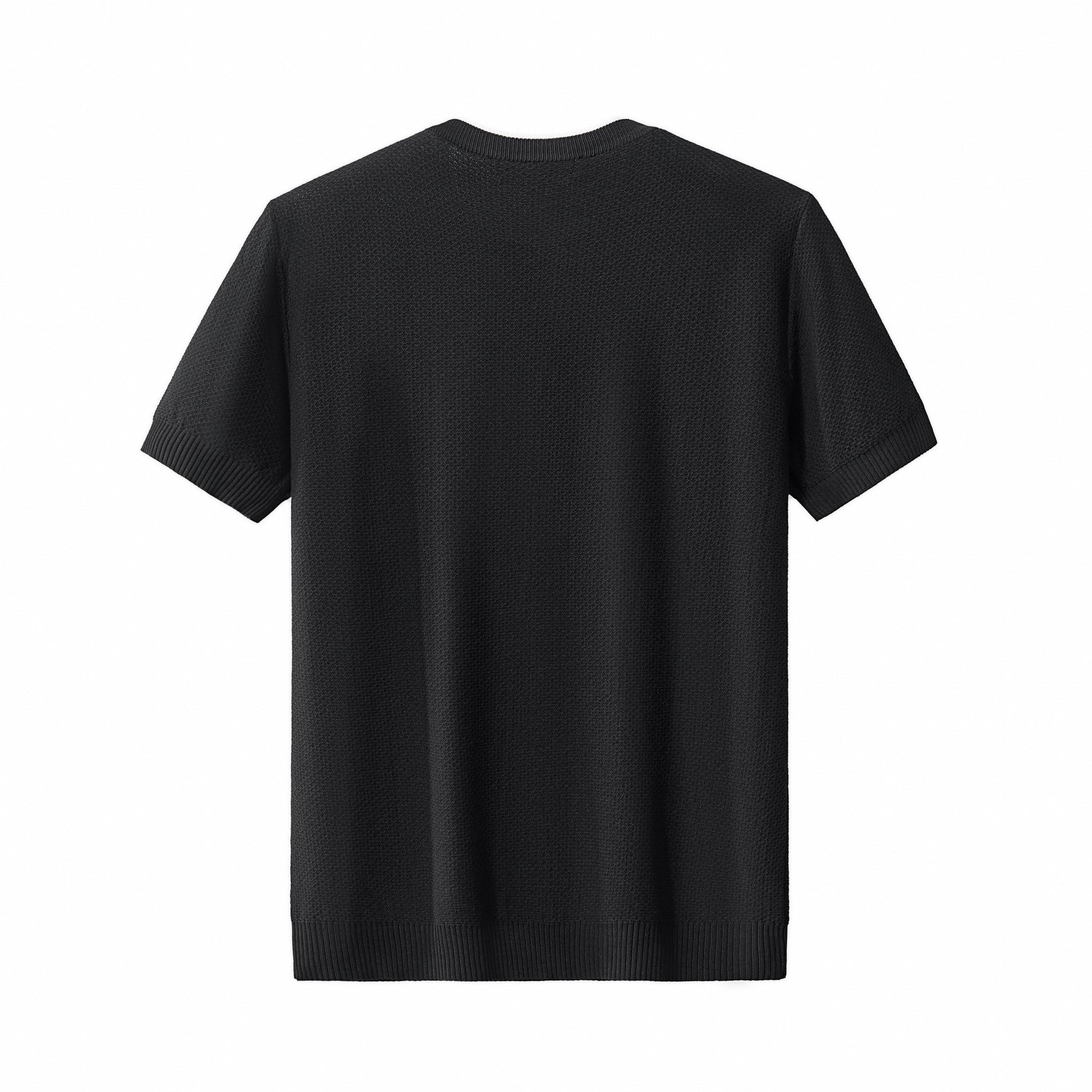 Textura Knit Tee BLACK - My Men's Shop