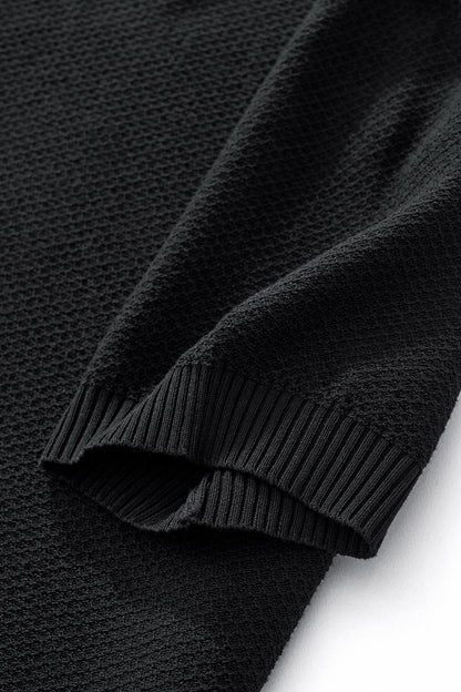 Textura Knit Tee BLACK - My Men's Shop