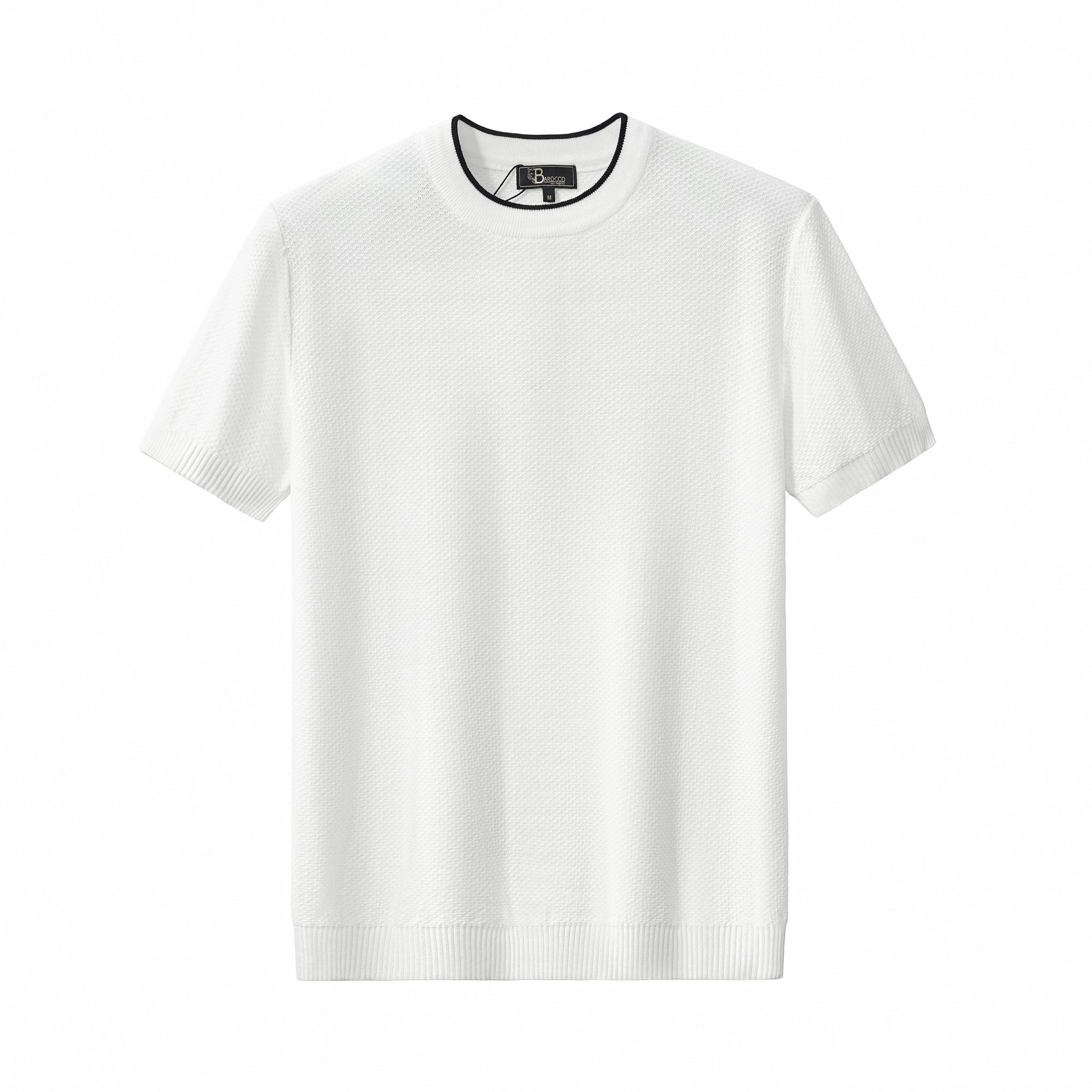 Textura Knit Tee WHITE - My Men's Shop