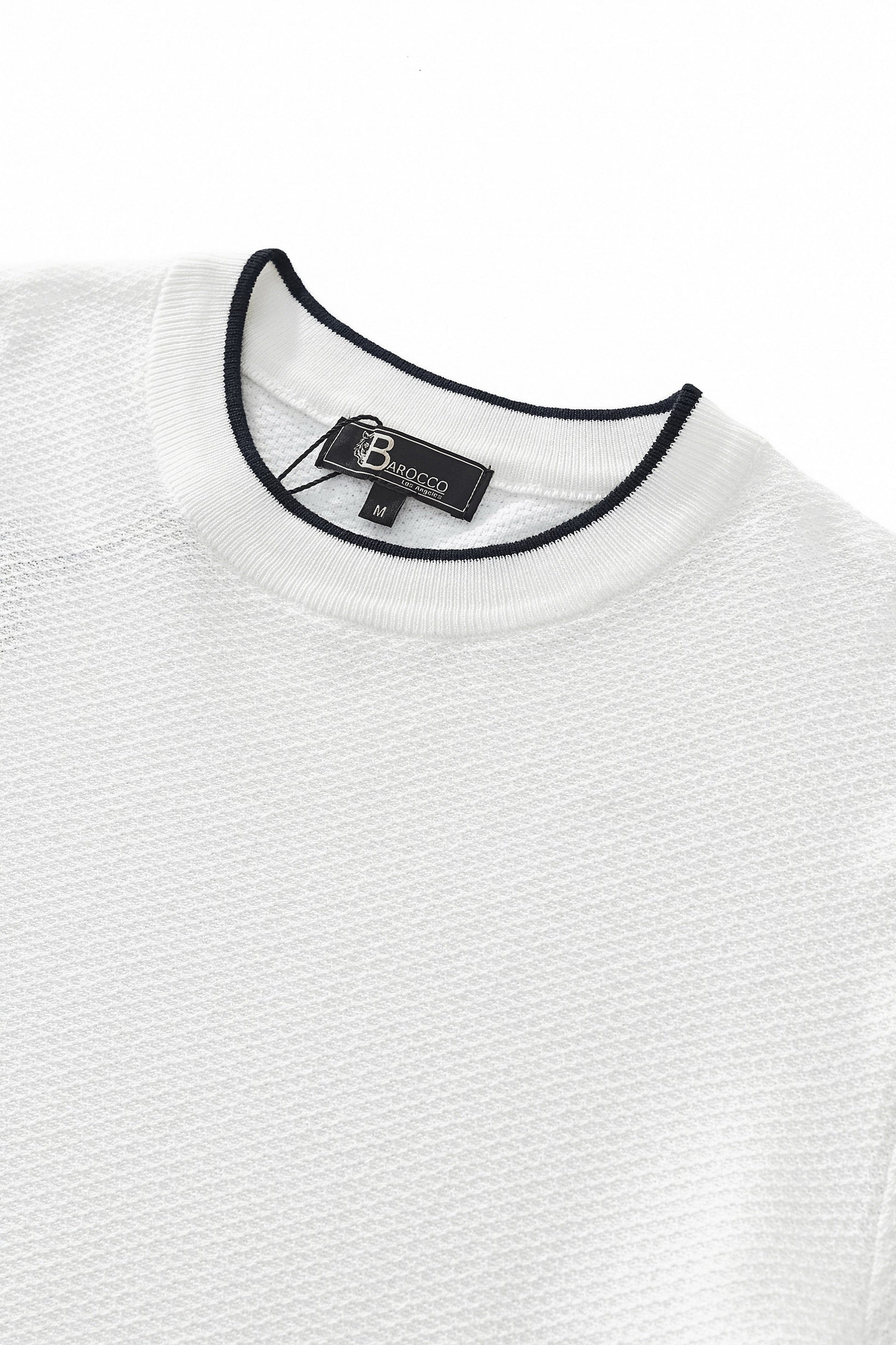 Textura Knit Tee WHITE - My Men's Shop