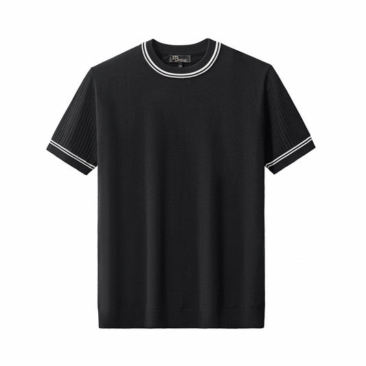 Strato Trim Tee BLACK - My Men's Shop