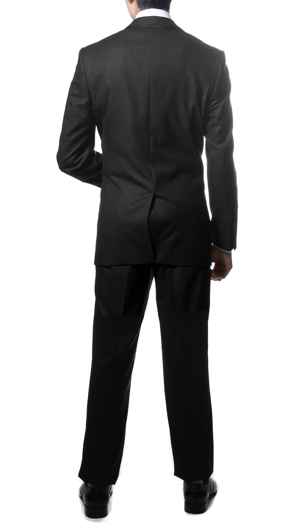 Slim Fit Notch Lapel TX100 Black 2pc Tuxedo