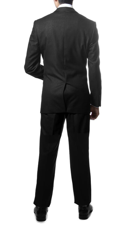 Slim Fit Notch Lapel TX100 Black 2pc Tuxedo
