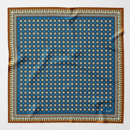 Toscana - Silk Neckerchief - Prussian Blue - My Men's Shop