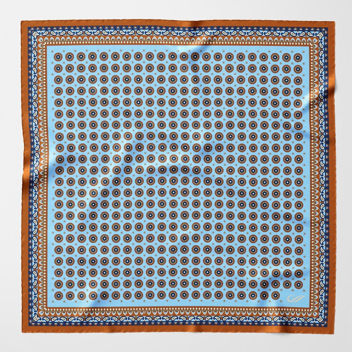Toscana - Silk Neckerchief - Sky Blue - My Men's Shop