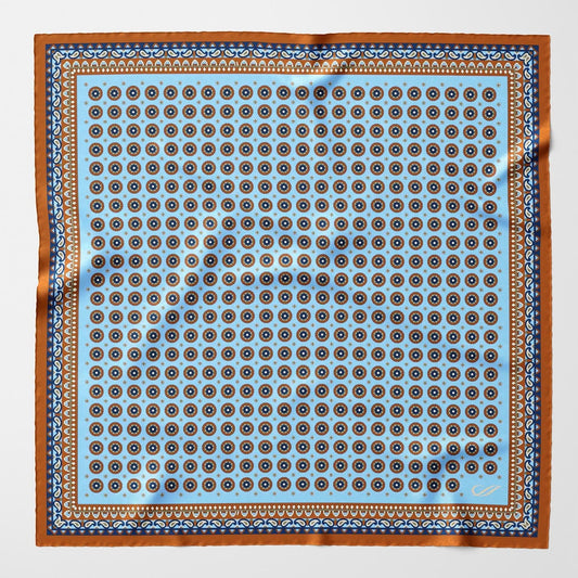Toscana - Silk Neckerchief - Sky Blue - My Men's Shop