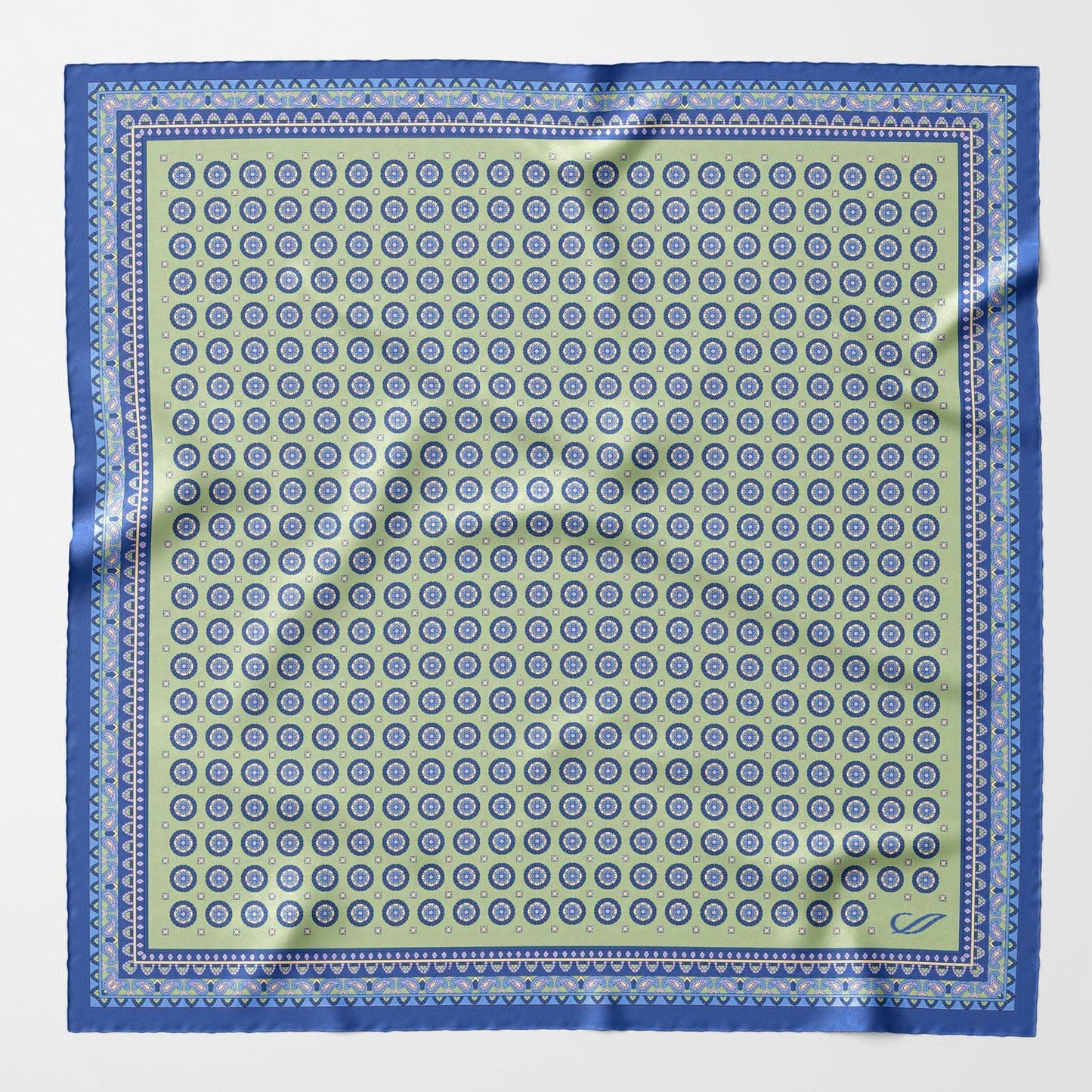 Toscana - Silk Neckerchief - Pistachio - My Men's Shop