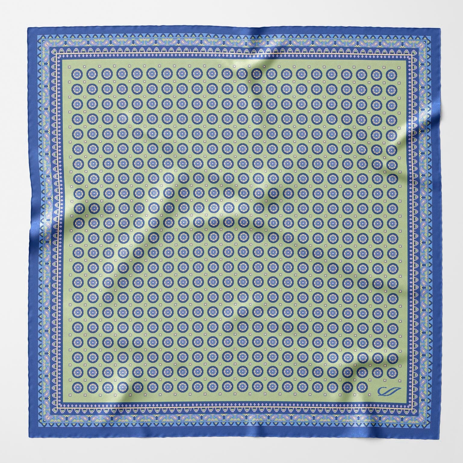 Toscana - Silk Neckerchief - Pistachio - My Men's Shop