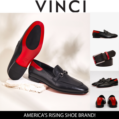 The Maratea Black Leather shoe Bit Loafer Men  Shoe