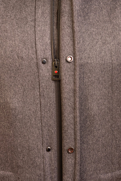 Kired by Kiton KONE Cashmere-Mink Fur Overcoat