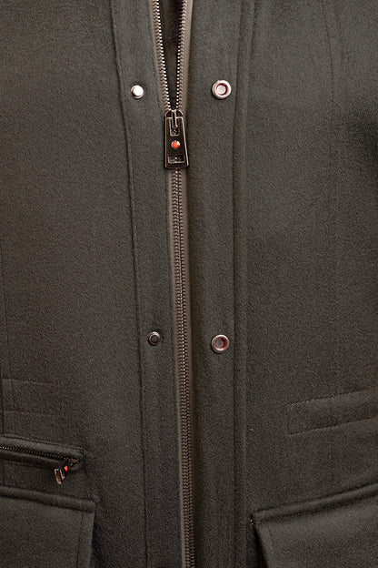 Kired by Kiton KONE Cashmere-Mink Fur Overcoat