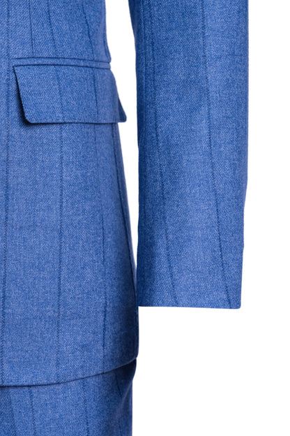 Sartorio Pinstripe Virgin Wool-Cotton-Cashmere Suit