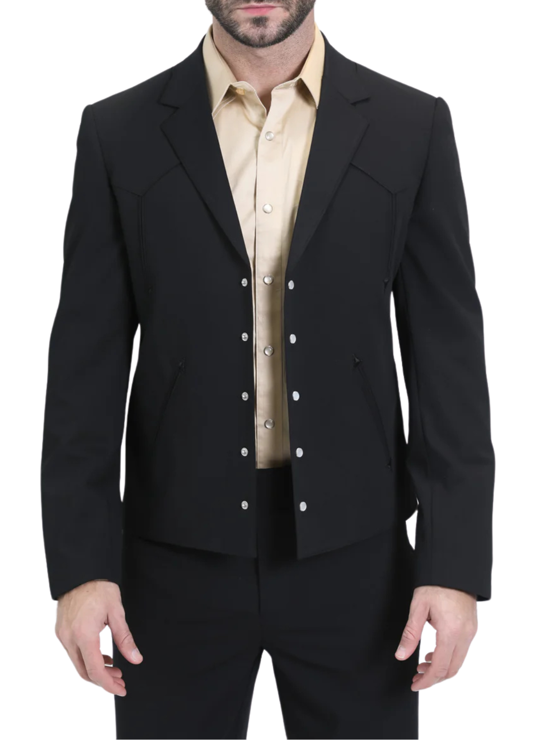 Men's Black Western Suit Set