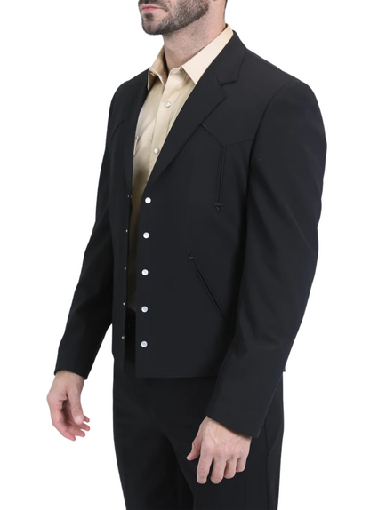 Men's Black Western Suit Set