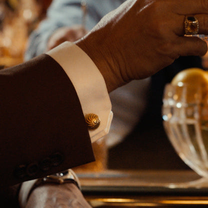 VDP 3D Colony Gold Stainless Cufflinks - My Men's Shop