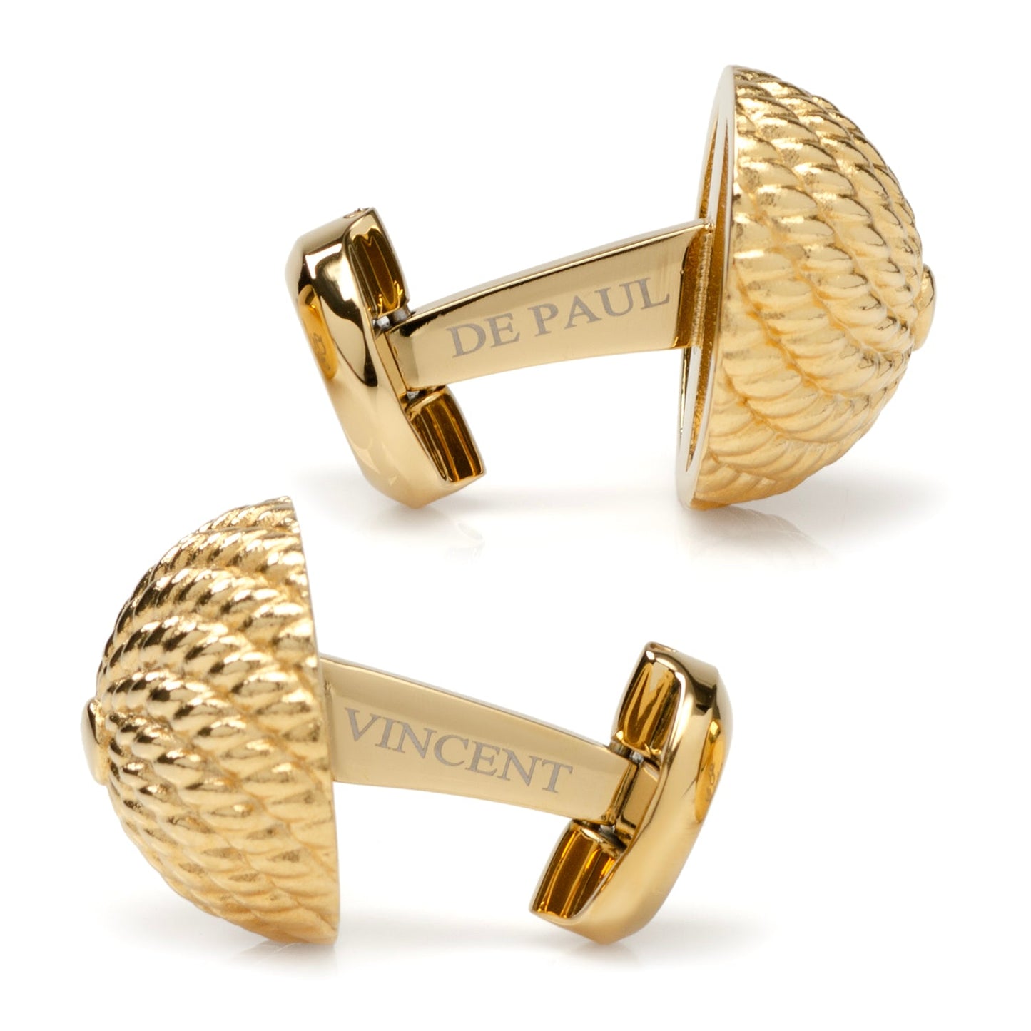 VDP 3D Colony Gold Stainless Cufflinks - My Men's Shop