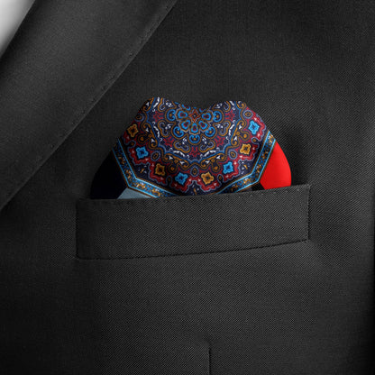 VDP Multi Colored Paisley Pocket Square - My Men's Shop