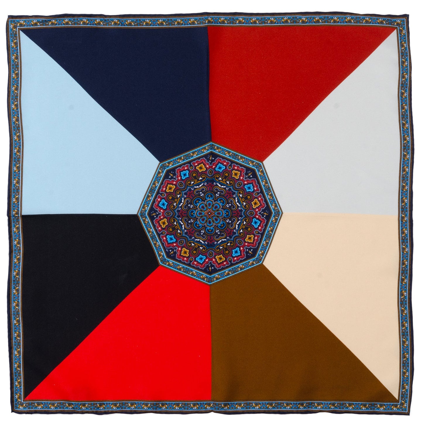 VDP Multi Colored Paisley Pocket Square - My Men's Shop