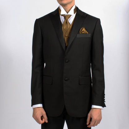 Ferrecci Mens PV300 - Mustard with Black Back Adjustable Diamond Vest Set
