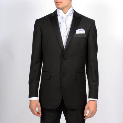 Ferrecci Mens PV300 - Platinum with Black Back Adjustable Diamond Vest Set