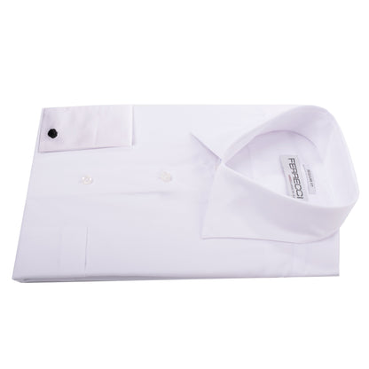 Ferrecci Virgo Big & Tall White French Cuff Dress Shirt – Sizes 14 to 2XL