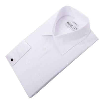Ferrecci Virgo Big & Tall White French Cuff Dress Shirt – Sizes 14 to 2XL