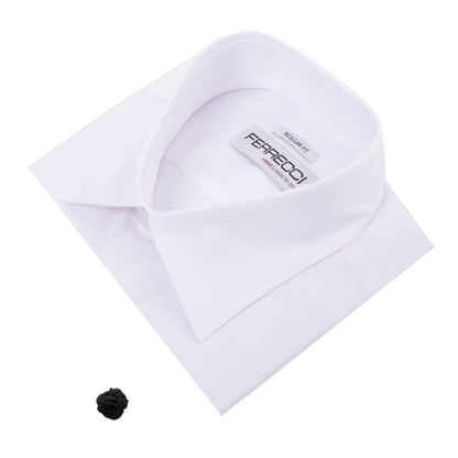 Ferrecci Virgo Big & Tall White French Cuff Dress Shirt – Sizes 14 to 2XL