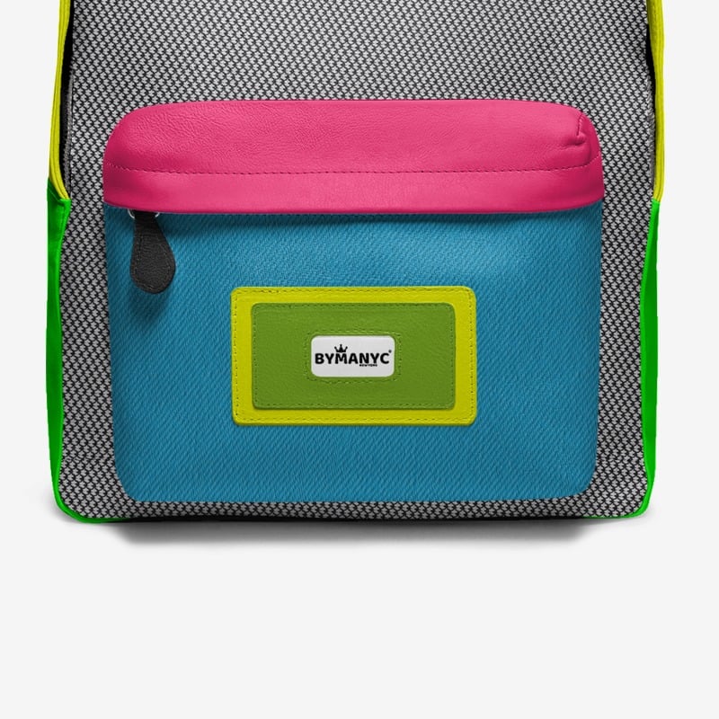Mochila Vegana Brooklyn Pop de BYMANYC ® New York - Hecho a mano en Italia