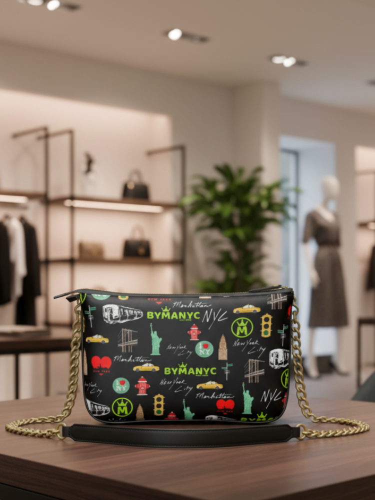 Bolso Vegano NOIR COUTURE – BYMANYC ® Diseño Ecológico de Lujo de Nueva York