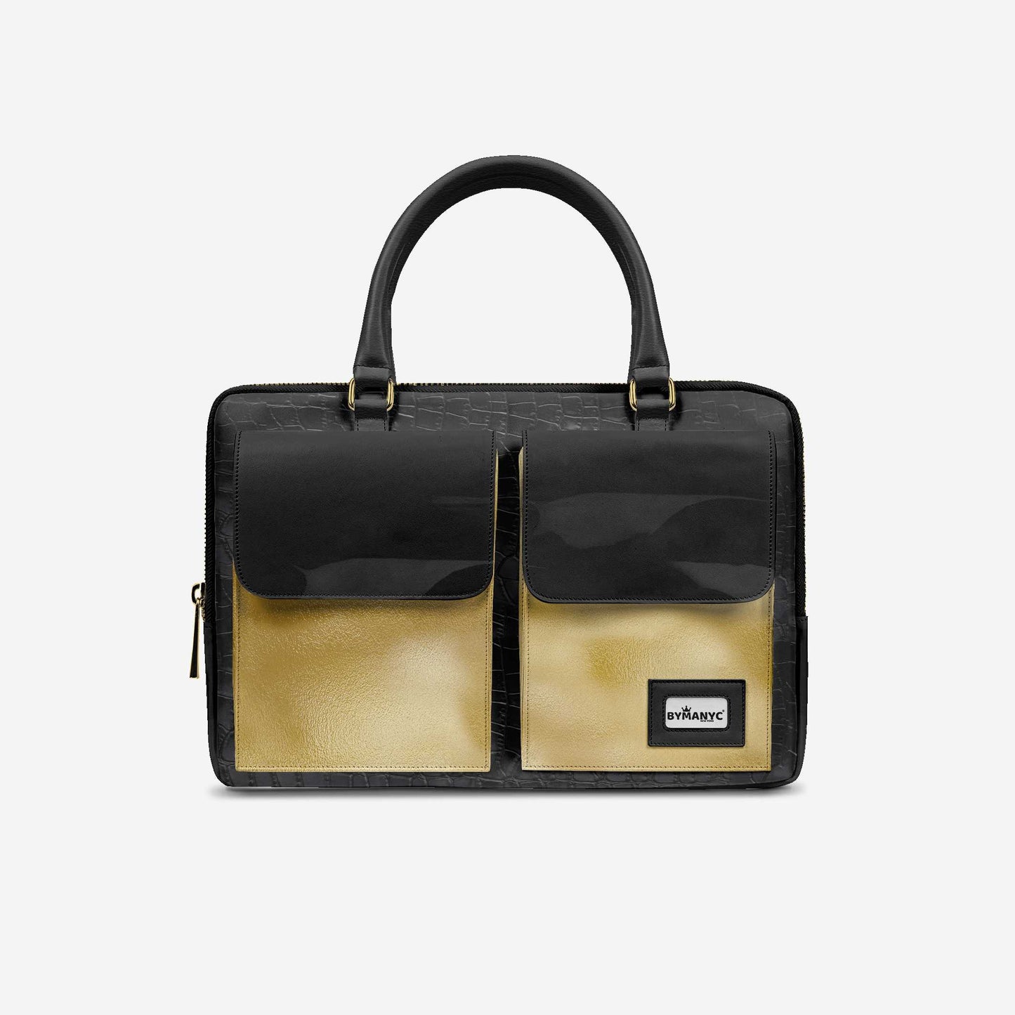 Bolso de diseño de lujo vegano con doble bolsillo de 16" | BYMANYC ® Edición Elegante Nueva York