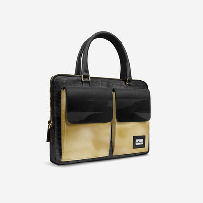 Bolso de diseño de lujo vegano con doble bolsillo de 16" | BYMANYC ® Edición Elegante Nueva York