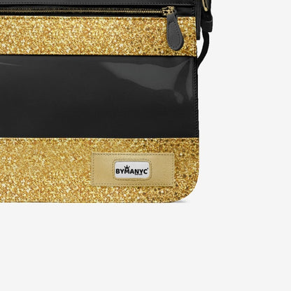 Vegan Gold Messenger Bag 16” | BYMANYC ® New York Luxe Metallic Edition - My Men's Shop