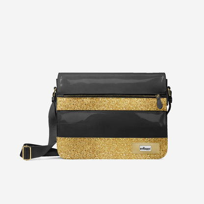 Vegan Gold Messenger Bag 16” | BYMANYC ® New York Luxe Metallic Edition - My Men's Shop