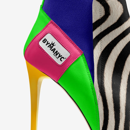 Vegan Heeled Shoe Women BYMANYC ® New York Chelsea Noir Edge - My Men's Shop