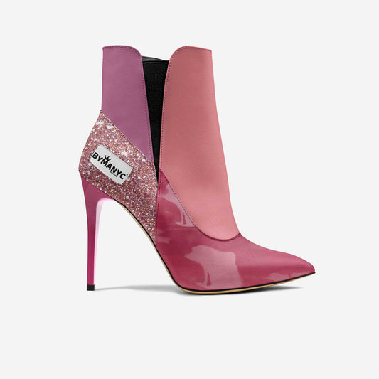 Zapatos de Tacón Veganos para Mujer BYMANYC ® New York Tribeca Rosa Mate Giro