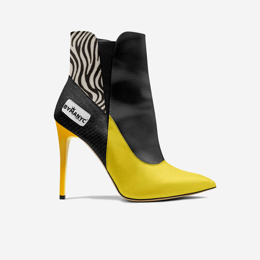 Vegan High Heel Women BYMANYC ® New York Tribeca Yellow Surge - My Men's Shop