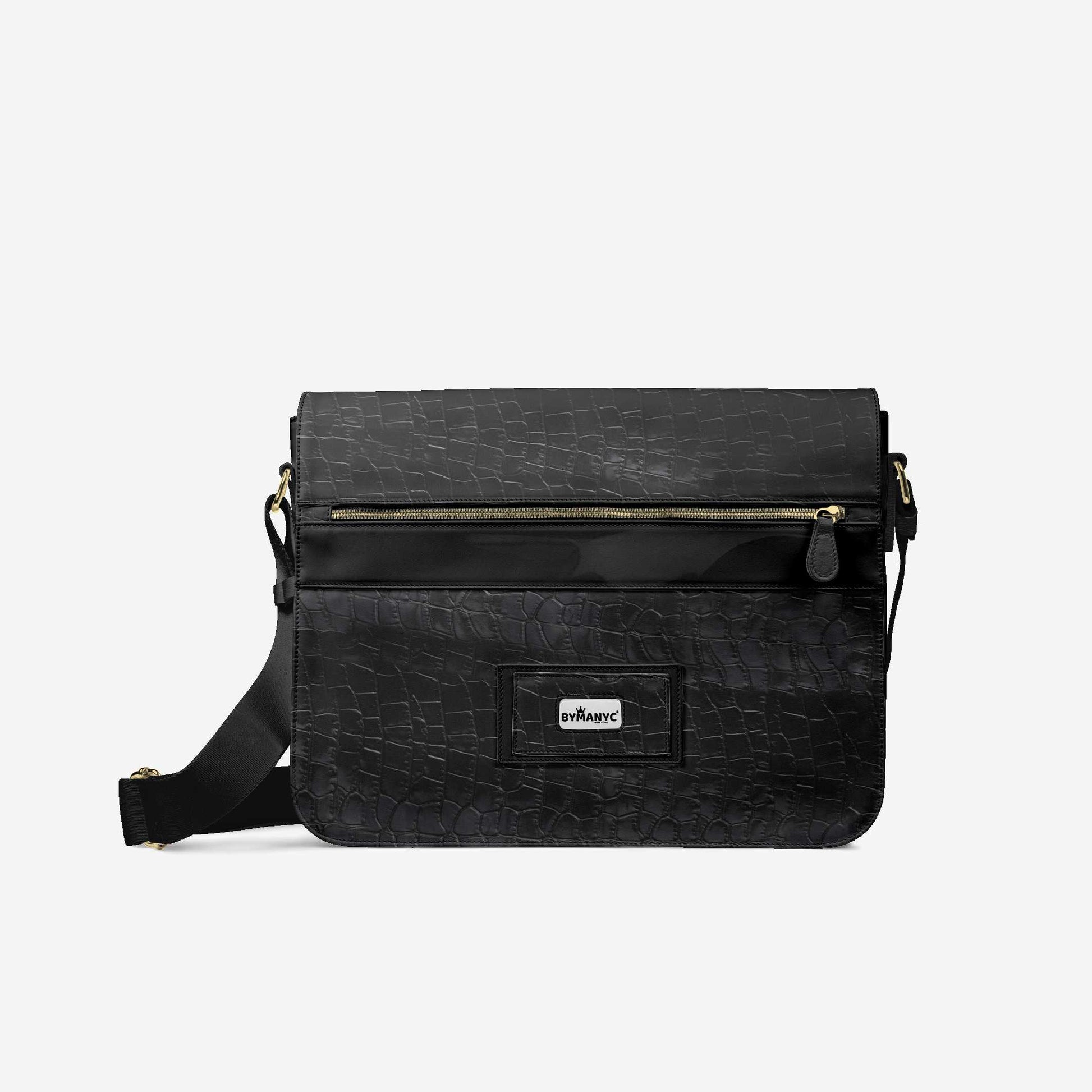 Vegan Luxe City Messenger Bag 16” | BYMANYC ® New York Milano Street Edge - My Men's Shop