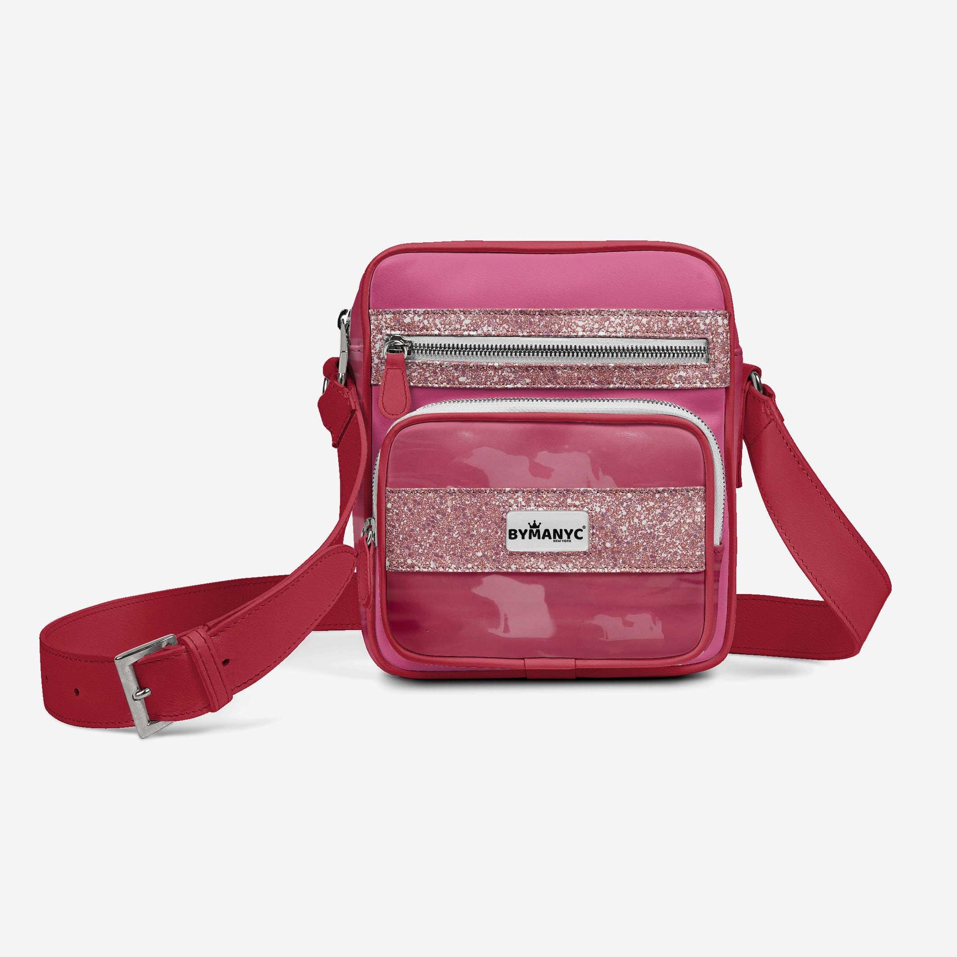 Vegan Pink Cross-Body Designer Shoulderbag | BYMANYC ® New York Luxury - My Men's Shop