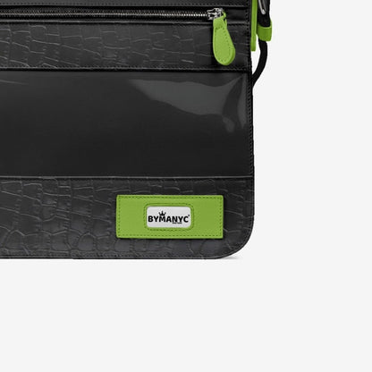 Vegan Urban Stripe Messenger Bag 16” | BYMANYC ® New York Downtown Edge - My Men's Shop