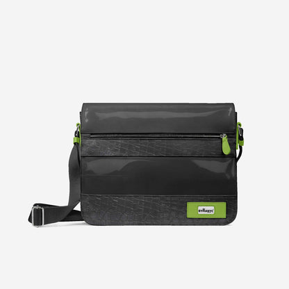 Vegan Urban Stripe Messenger Bag 16” | BYMANYC ® New York Downtown Edge - My Men's Shop