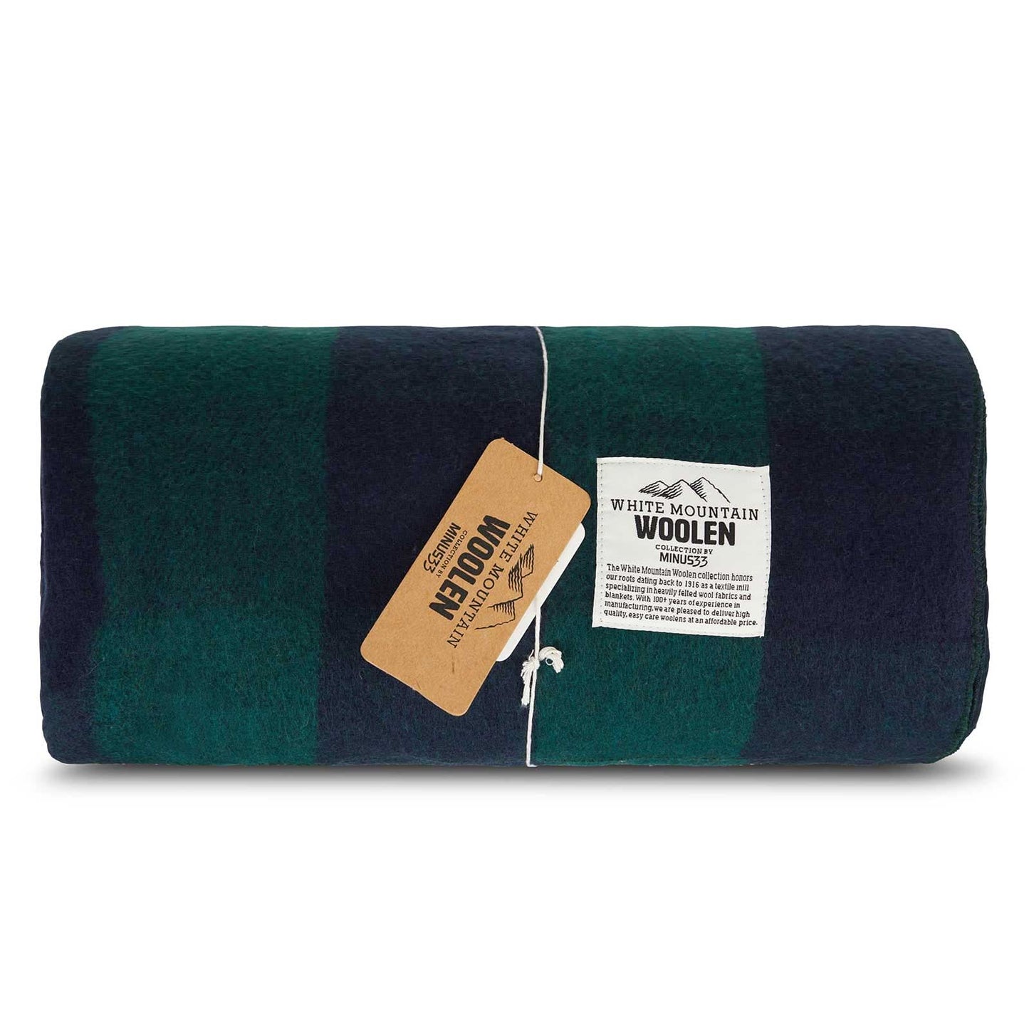 Manta de lana Wool Lodge - White Mountain Woolen