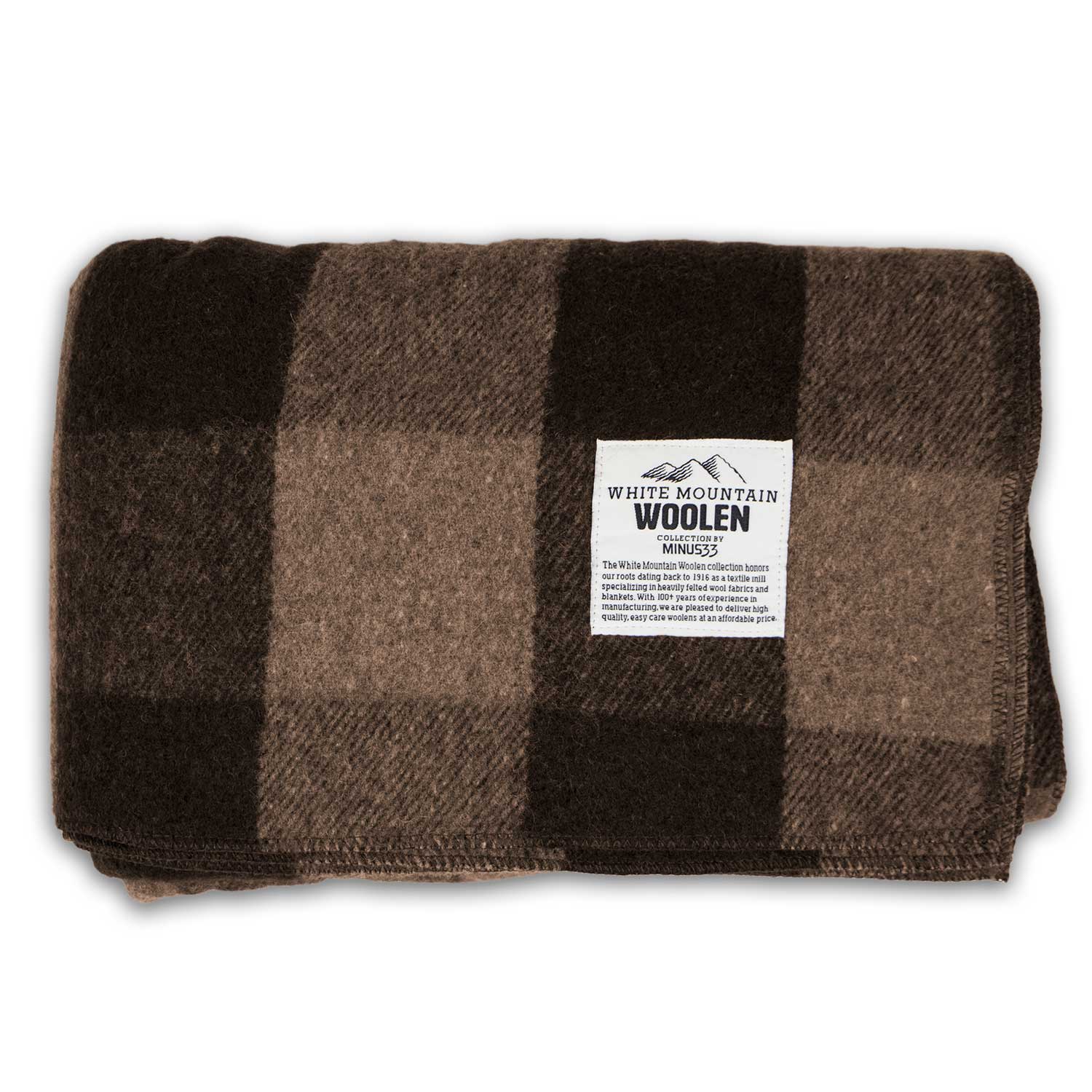 M33 - Lodge Twin Blanket White Mountain Woolen - My Men's Shop