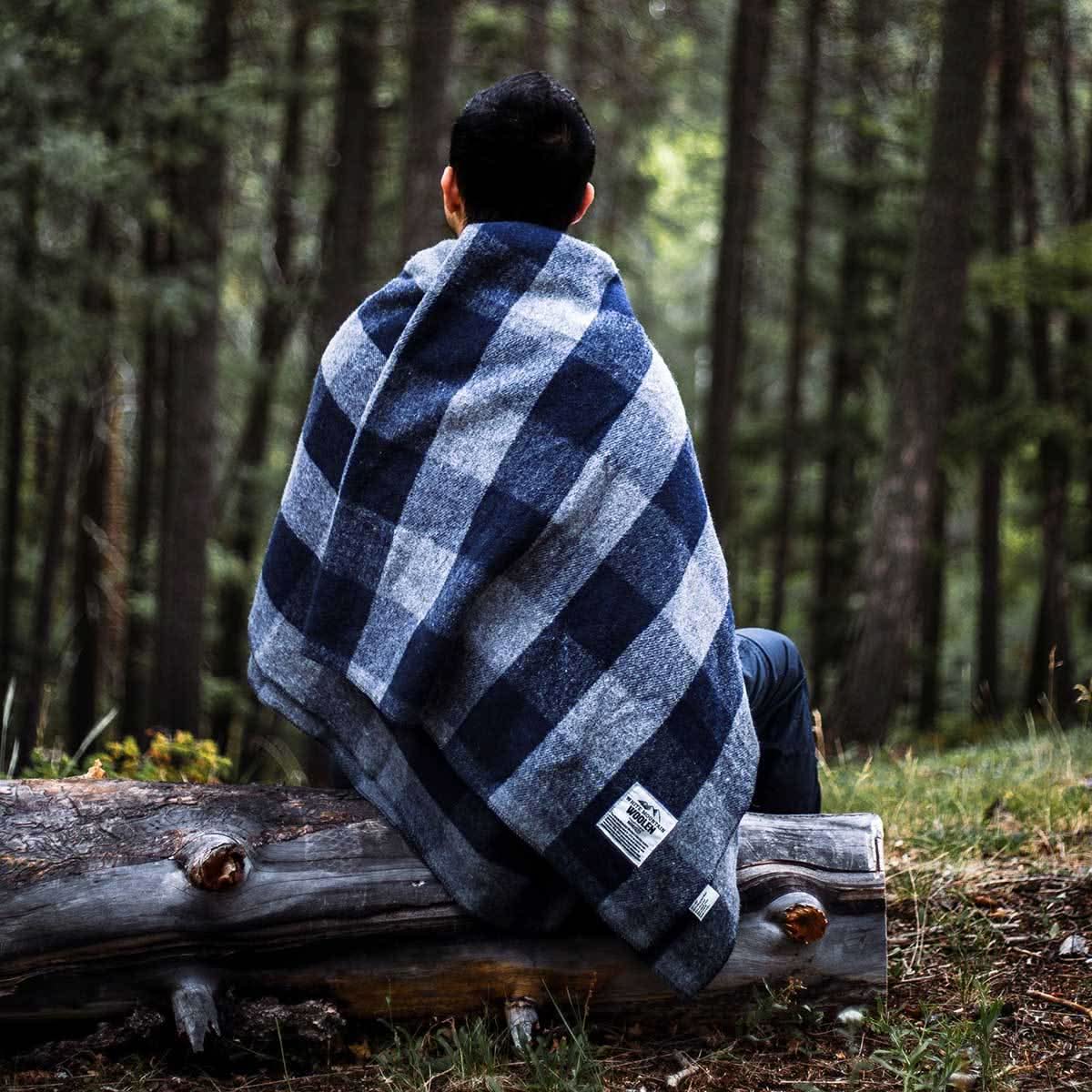 Manta de lana Wool Lodge - White Mountain Woolen