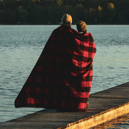Manta de lana Wool Lodge - White Mountain Woolen