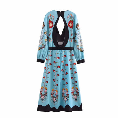 Waist-Cinched Floral Dress, The Met | Women - BYMANYC ® New York - My Men's Shop