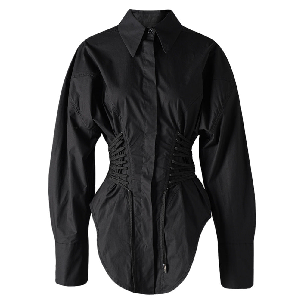 Waist-Tied Irregular Shirt, Hudson Yards | Women - BYMANYC ® New York - My Men's Shop