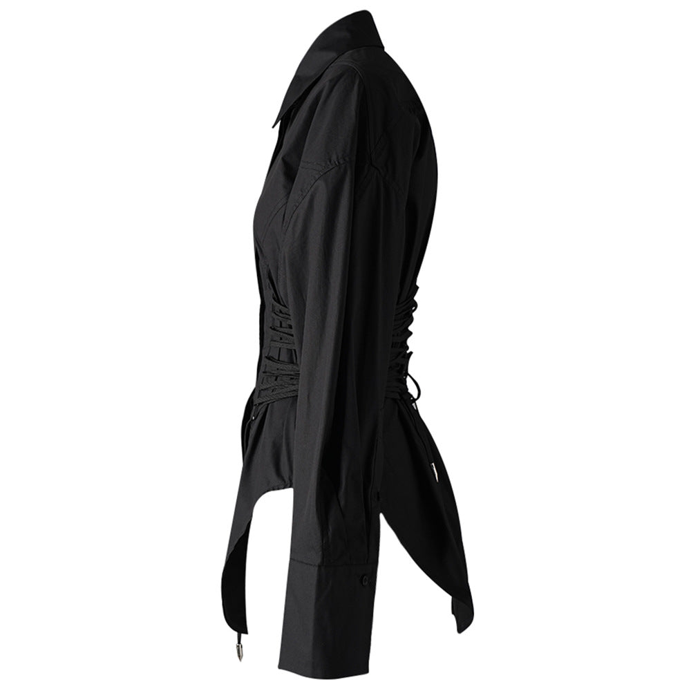 Waist-Tied Irregular Shirt, Hudson Yards | Women - BYMANYC ® New York - My Men's Shop