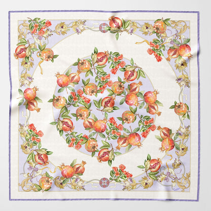 Melograno - Silk Foulard - Lavender