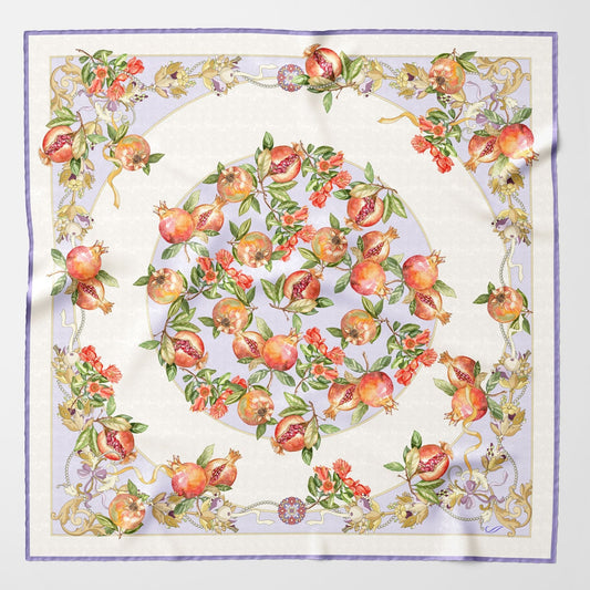 Melograno - Silk Foulard - Lavender - My Men's Shop
