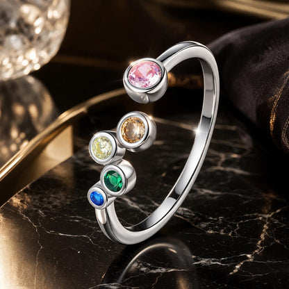 Anillo de plata de ley 925 con pavé de circonitas cúbicas